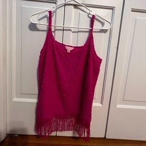 Lilly Pulitzer Pink Fringe Shirt